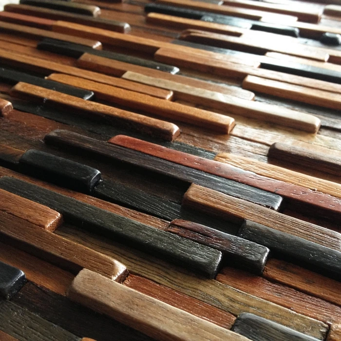 Натуральный Деревянный брызговик 3D деревянная плитка кухонный мозаичная панель