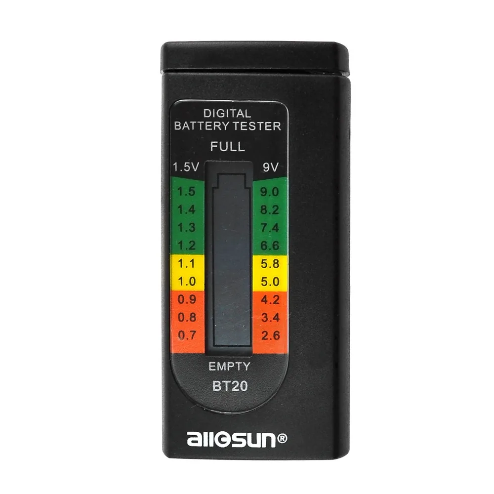 Фото Все солнце BT20 горячая Распродажа бытовой цифровой тестер батареи 1 5 V 9V AAA AA C D Все солнце BT20 горячая Распродажа бытовой цифровой тестер батареи 1 5 V 9V AAA AA C D