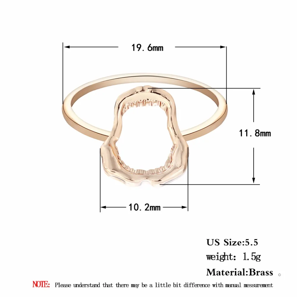 Оптовая продажа 10 шт. покрытие Акула зуб Череп ад кольца демон рот гот эмо шарм