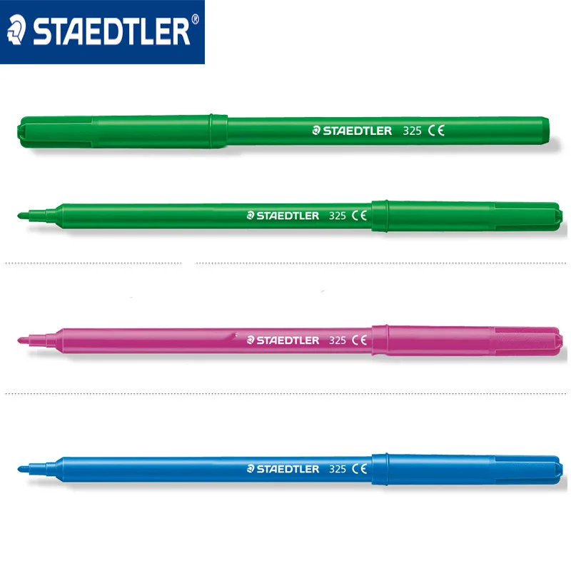 STAEDTLER 325 WP 24 цвета, набор акварельных ручек, Моющийся Маркер для рисования, для студентов, детей, безопасность, защита окружающей среды, Marekrs