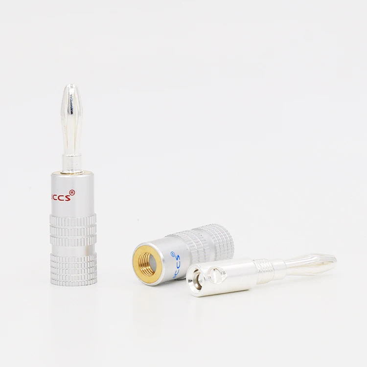 VB420S Посеребренный разъем типа банан для кабеля динамика | Электроника