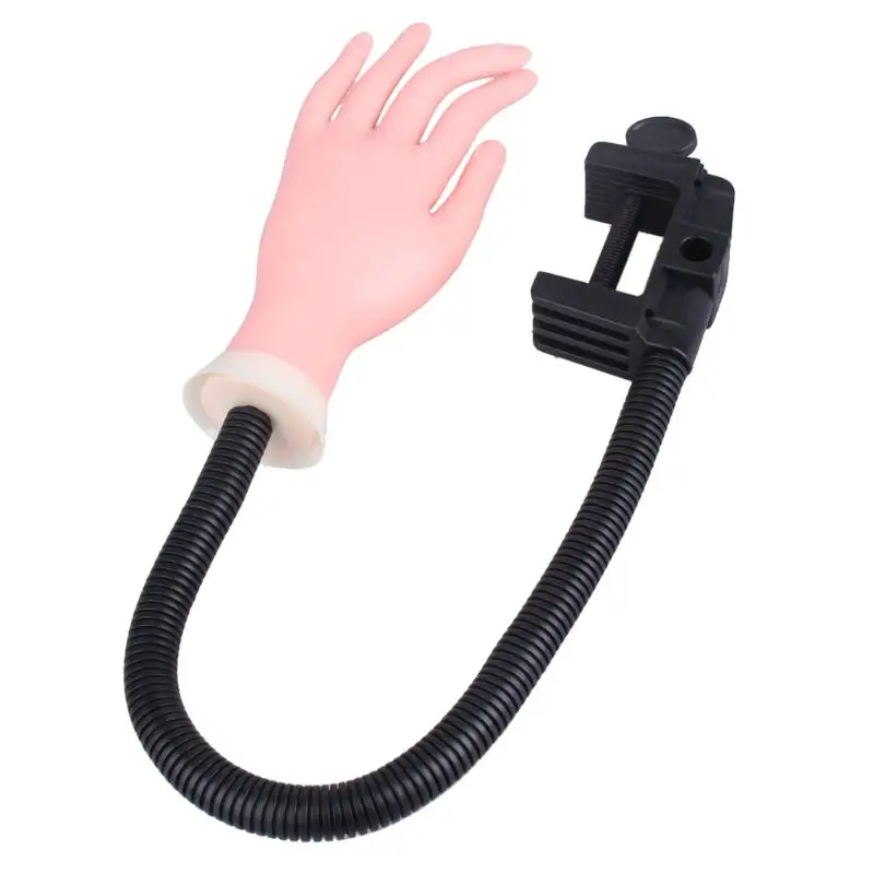 01 with Holder Stand 1 шт. ручной профессиональный тренажер для ногтей Инструмент регулируемый дизайн ногтей модель рука для практики DIY тренировочный Маникюр Инструменты - Цвет: 01 with Holder Stand