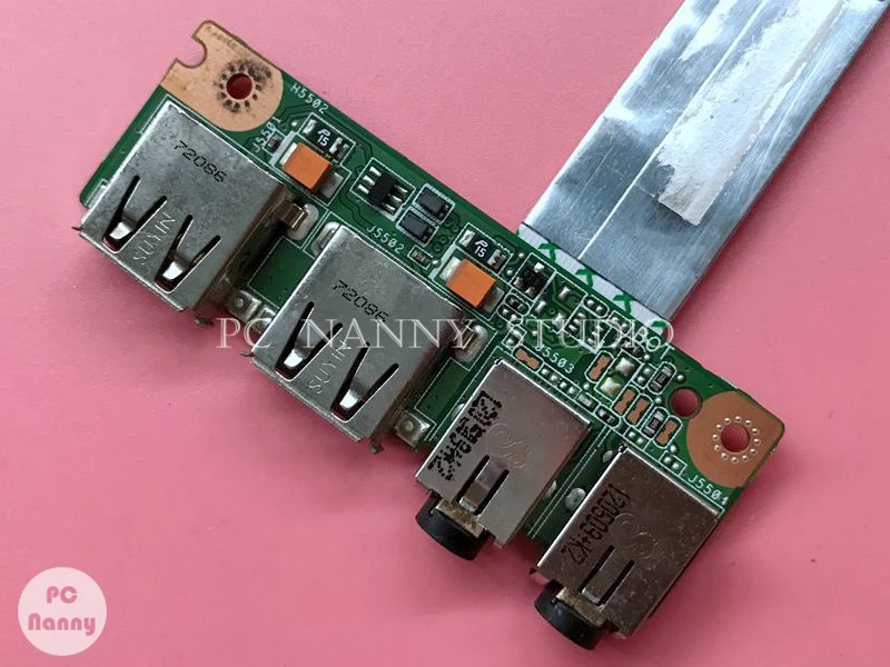 Подлинная USB аудио разъем плата для K53 K53E K53SV K53SD A53S X53S K53S P53S IO доска с лентой