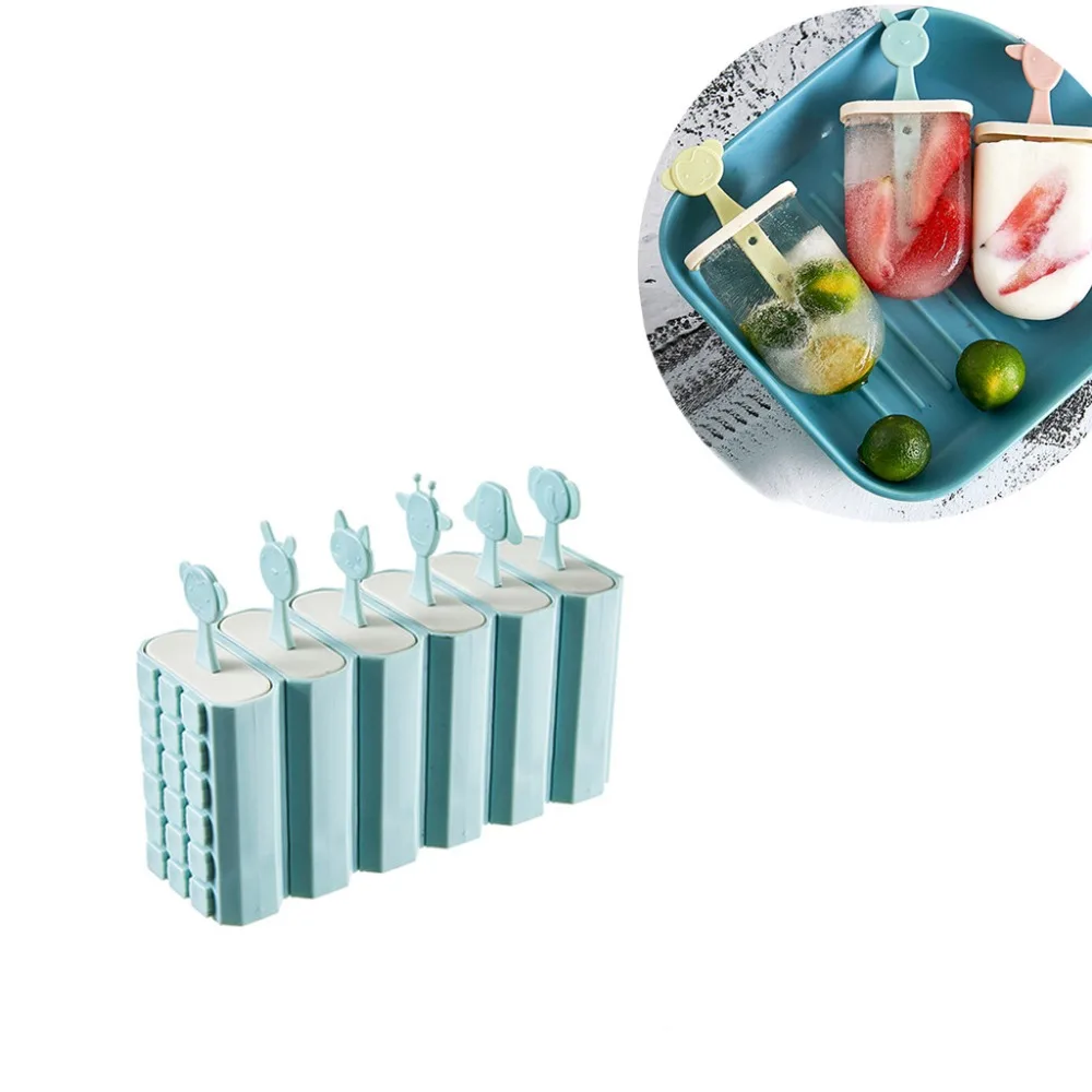 6 шт. летние многоразовые DIY замороженное мороженое штабелируемые формы для