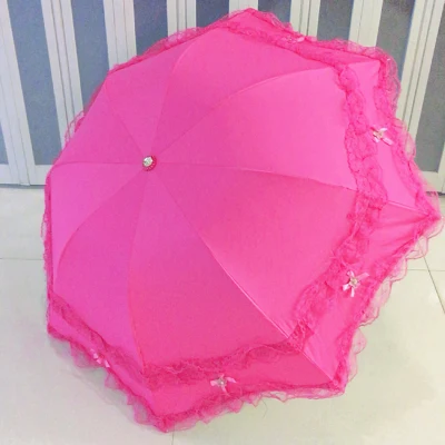 T MRIDEA Retro Sunny and Rainy Umbrella Lace Vintage Umbrella Rain Women Travel Business Wife Girlfriend Gift - Цвет: T