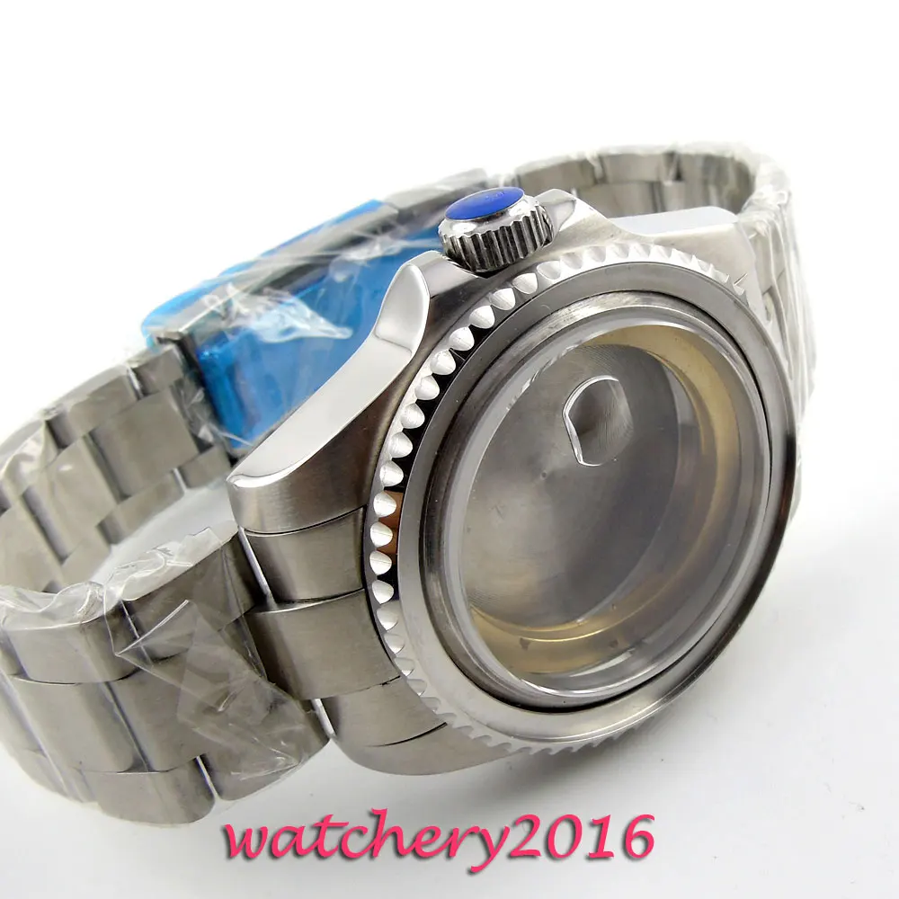 43 мм часы с сапфировым стеклом из нержавеющей стали подходят для ETA 821A 2836 |