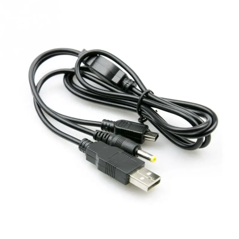 Новый 2 в 1 USB кабель для передачи данных зарядное устройство PSP 1000 2000 3000 Черный #0814 |