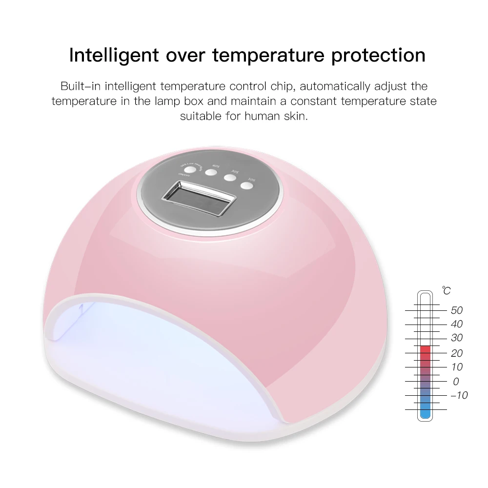 Светодиодная УФ лампа для сушки ногтей 72 Вт автоматический сенсор маникюрная