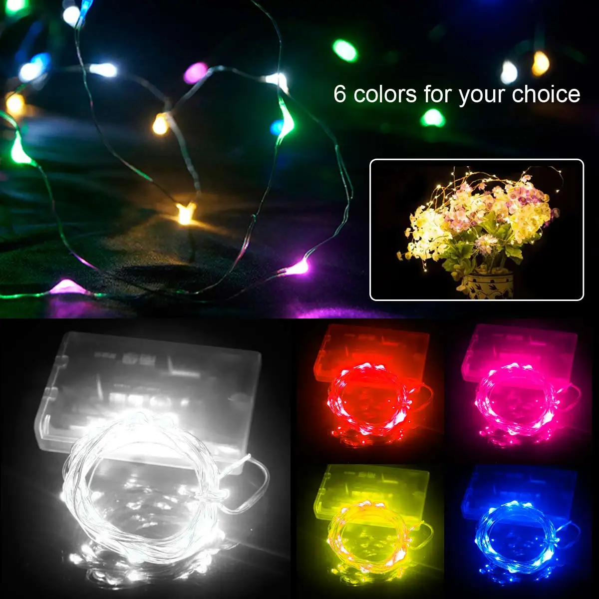 

Led Christmas Light 3M 30LED Copper Wire String Light Battery Powered For Christmas/Wedding Xmas Garland Party Lamp Led Strip