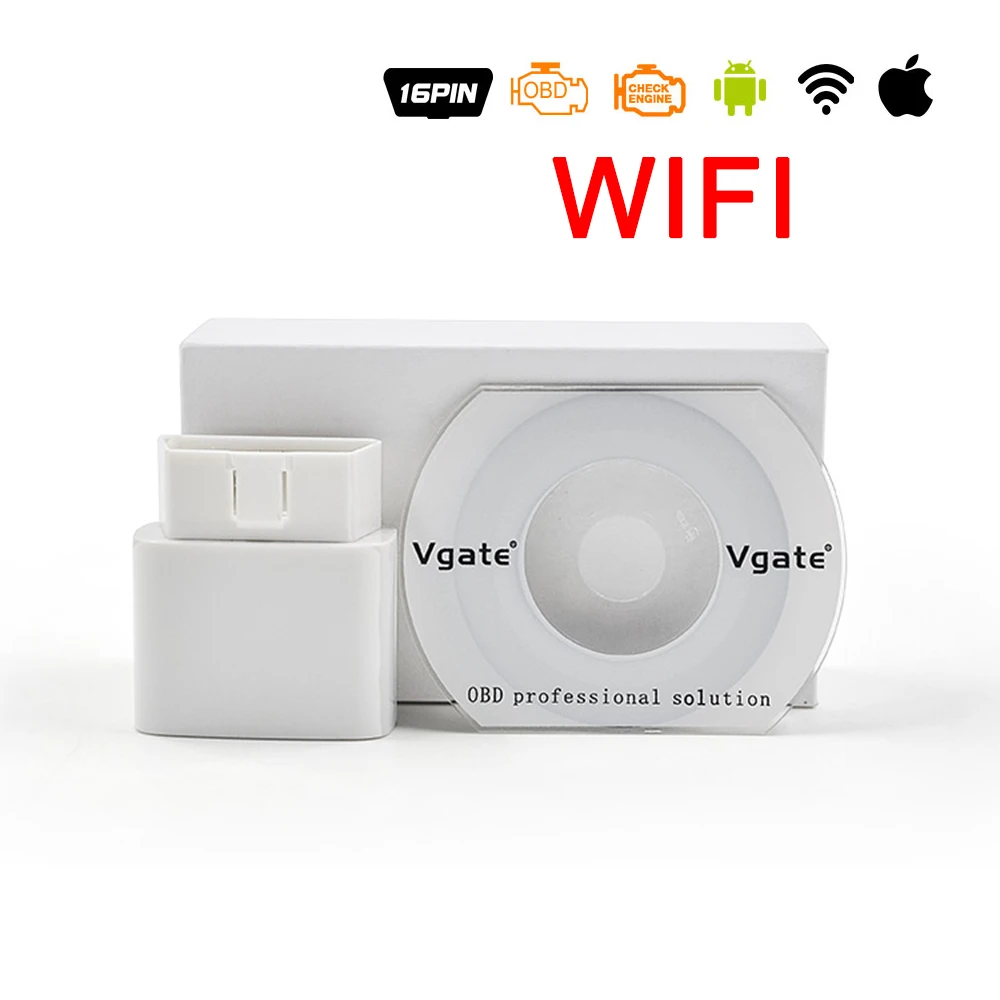 2018 ELM327 Wifi оригинальный считыватель кодов Vgate iCar elm327 elm 327 WIFI OBDII OBD2 для Android ПК iPhone iPad