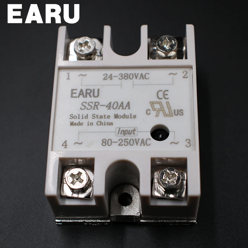 1 шт. металлическое базовое твердотельное реле Φ 40A выход AC 24 380V SSR|ssr-40 aa|ssr-40aa 40asolid