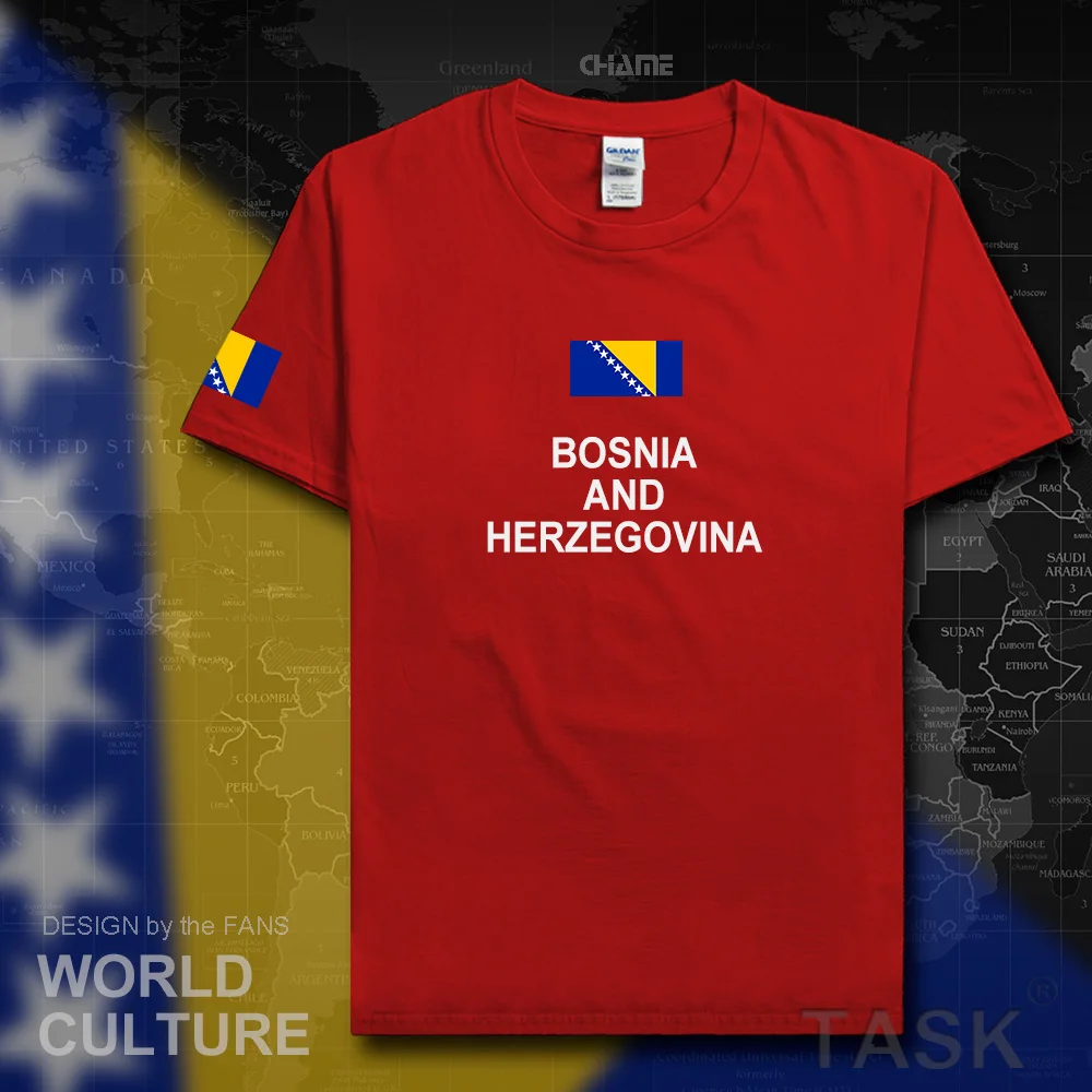 Мужская футболка из 100% хлопка с надписью сборной нации |