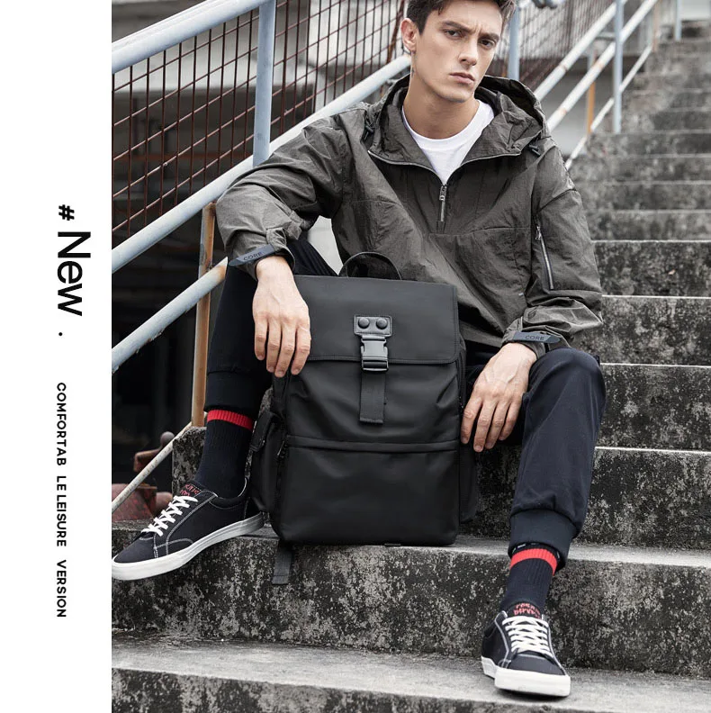 BISON DENIM модный рюкзак с защитой от воров, мужской рюкзак для отдыха и путешествий, школьные сумки для подростков, мужской рюкзак для ноутбука 15 дюймов, N2862-1