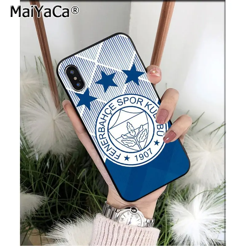 MaiYaCa Turkey Fenerbahce футбол Силиконовый ТПУ мягкий черный чехол для телефона для iPhone 5 5Sx 6 7 7plus 8 8Plus X XS MAX XR - Цвет: A10