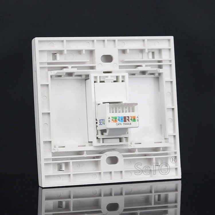 SeTo 86 Тип Gigabit RJ45 Cat6 Сетевая розетка Lan настенная пластина гнездо Keystone лицевая |