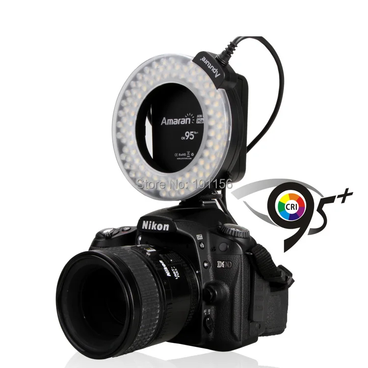 Aputure AHL-HC100 CRI 95 + Марко светодиод Кольцевая вспышка для DSLR камеры | Электроника