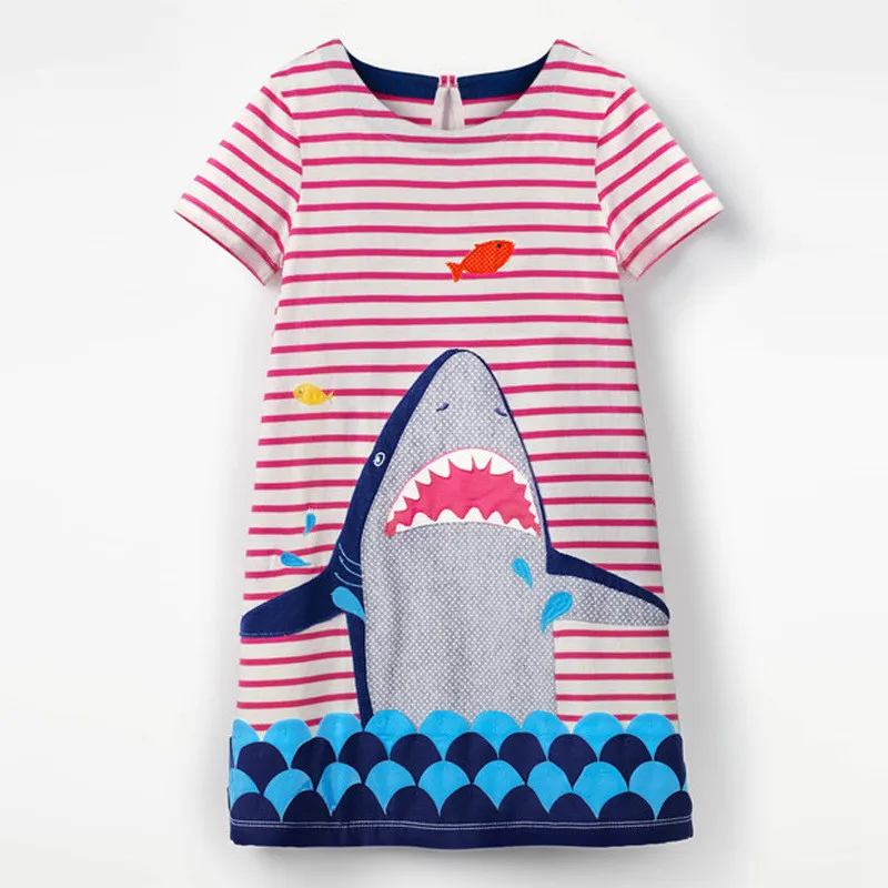 Детское летнее Хлопковое платье с длинным рукавом | Детская одежда и обувь