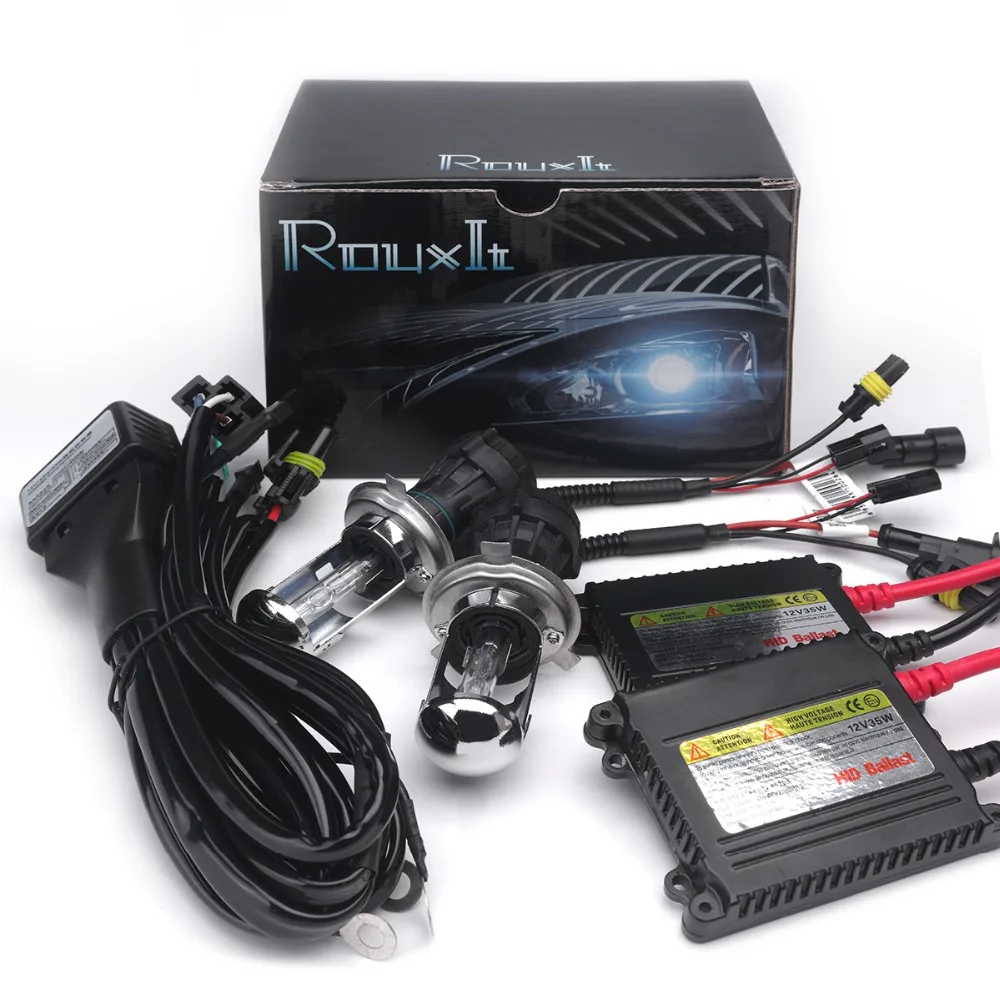 Биксеноновый комплект HID H4 10 комплектов 12 В 4300K 6000K 35W 5000K 8000K 10000K 12000K Hi Lo
