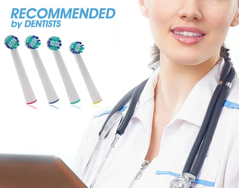 4 шт./компл. электрическая сменная зубная щетка насадки для Oral B Vitality Pro