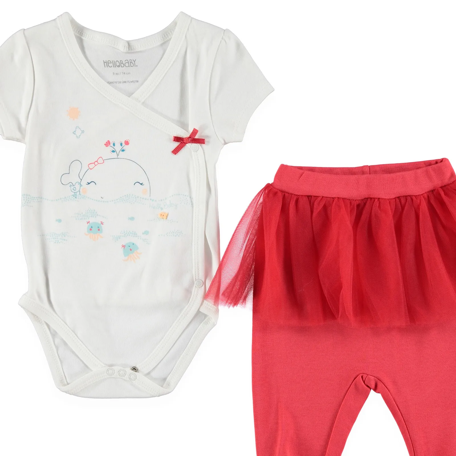 HelloBaby/Детский комбинезон с рисунком маленького Кита| |