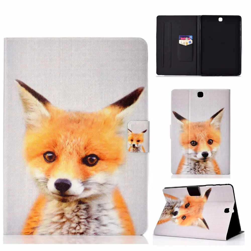 SM-T550 SM-T555 чехол для Samsung Galaxy Tab A 9,7 T550 T555 P550 P555 Smart Cover Funda планшет мультфильм подставка в виде кошки оболочки+ пленка+ ручка
