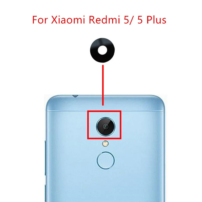 Стеклянный объектив для камеры Xiaomi Redmi 5/ 5 Plus 2 шт.|Корпусы и рамки мобильных