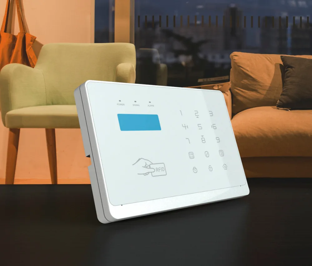 Волк-охранник Беспроводной ЖК-дисплей 3g GSM+ Wifi+ RFID Главная охранной сигнализации охранная Системы приложение Управление движения PIR детектор двери, окна Сенсор