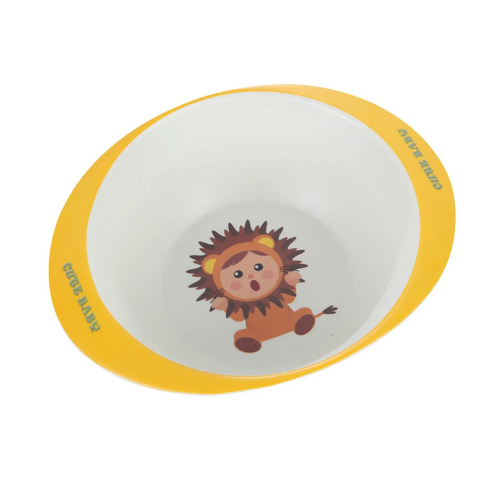 2019 посуда для улицы из бамбукового волокна Детская миска с мультяшным рисунком