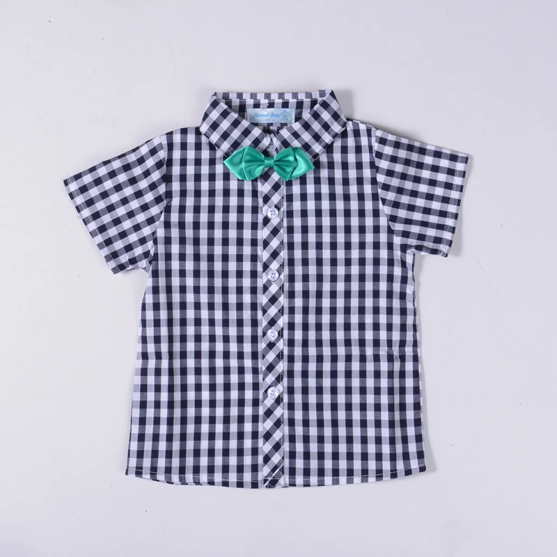 2019 Summer Newest Design Baby Boys Clothing Set Ropa De Bebe Plaid Shirt Top+Short Pants Suit Vestido Sets 2-6T |