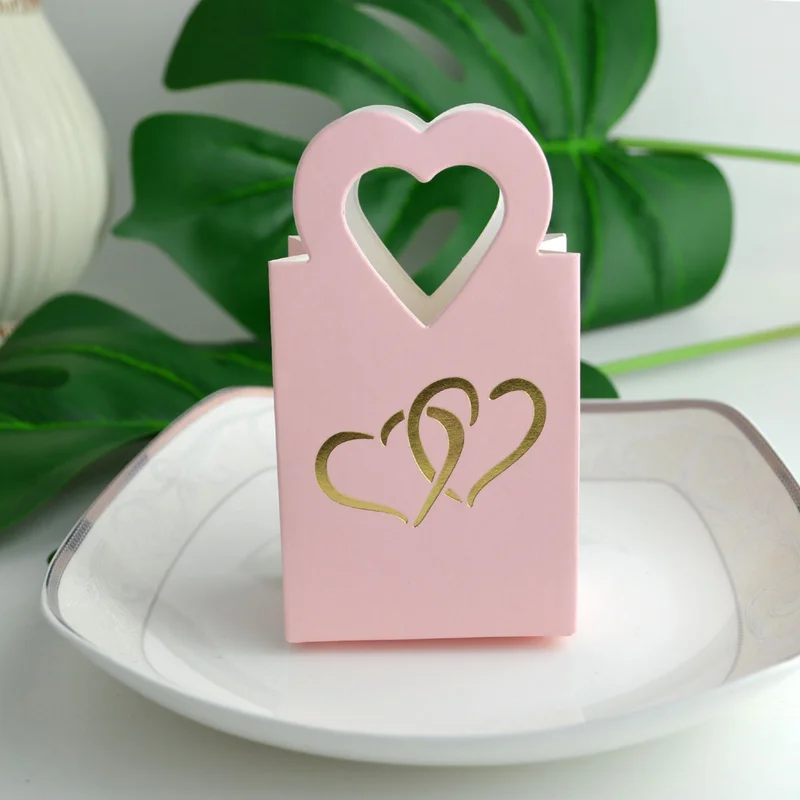 100 шт в форме сердца для конфет подарочная упаковка коробки свадьба день