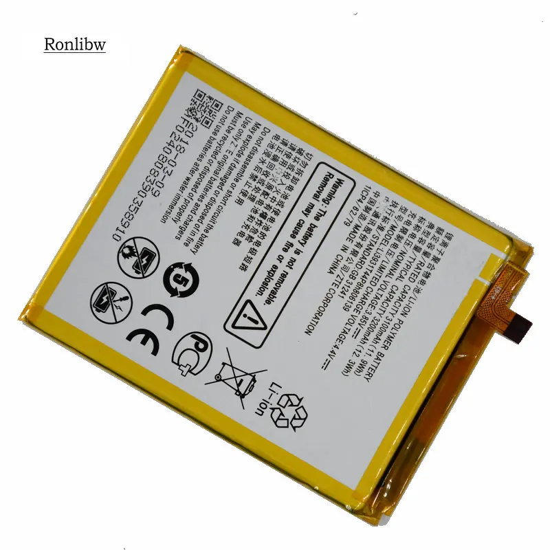 Ronlibw 3200 мА/ч, Li3931T44P8h806139 батарея Запчасти для ZTE Nubia Li3932T44P8h806139