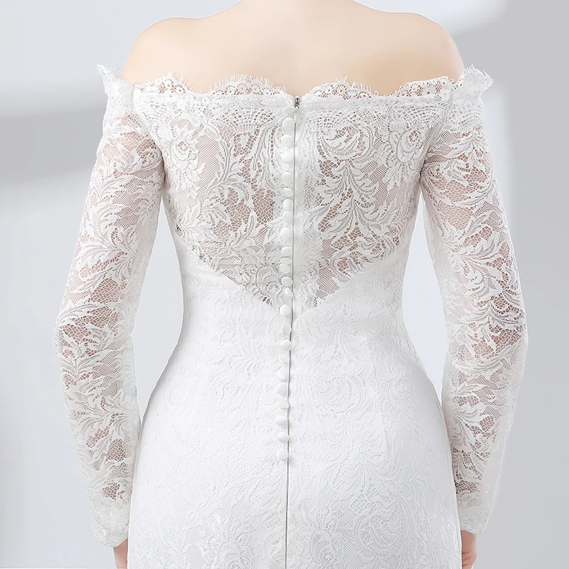 Белое Кружевное короткое коктейльное платье Forevergracedress футляр с длинным рукавом