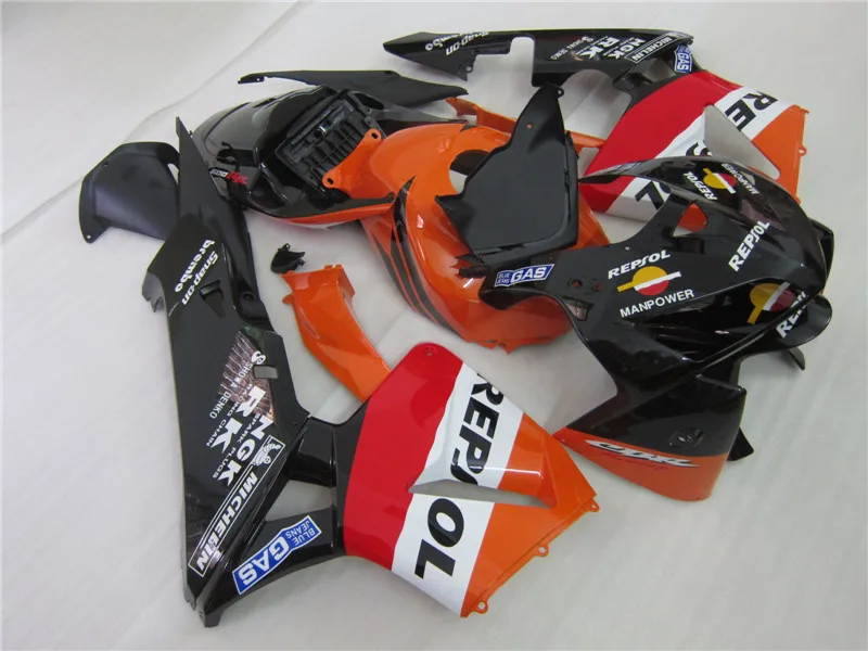 ABS Пластиковые обтекатели для Honda CBR 600 RR 2005 2006 Красный Белый Оранжевый обтекатель