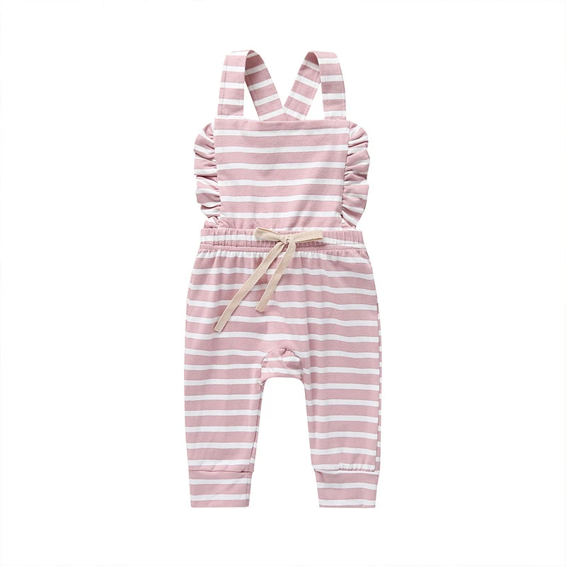 Новинка летние комбинезоны для новорожденных Милый хлопковый комбинезон без