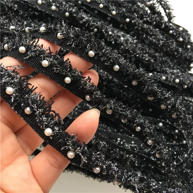 Новинка 4 вида кисточки с жемчугом кружевная отделка для сцены/вечернего платья