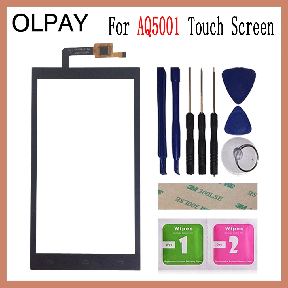 OLPAY 5,0 ''Переднее стекло для телефона Micromax AQ5001 AQ 5001 сенсорный экран дигитайзер панель Стекло инструменты Бесплатный клей+ салфетки