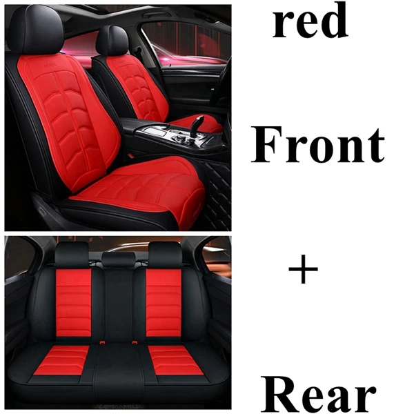 Передняя+ задняя крышка автокресла для Volkswagen Tiguan Passat b5 b6 b7 b8 Sportsvan polo golf 4 5 6 7 BORA CANDY Sagitar PHIDEON GOL - Название цвета: red standard