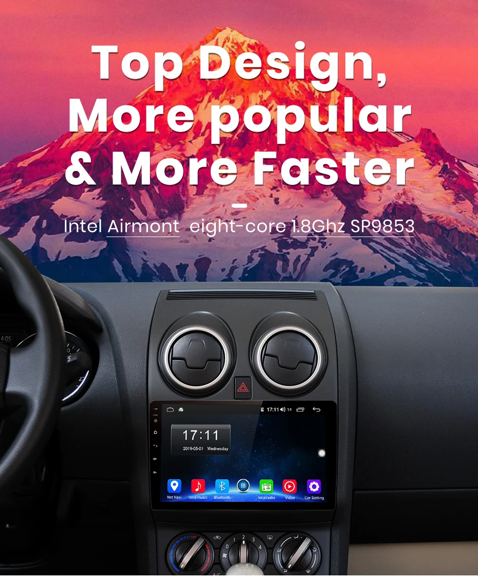 AWESAFE для Nissan Qashqai 2006-2013 J10 автомобильный Радио Мультимедиа Видео плеер gps DSP No 2din 2 din Android 9,0 4G+ 64G