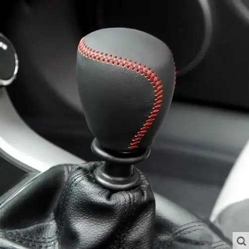 Черный чехол для рычага переключения передач из натуральной кожи Chevrolet Cruze Captiva