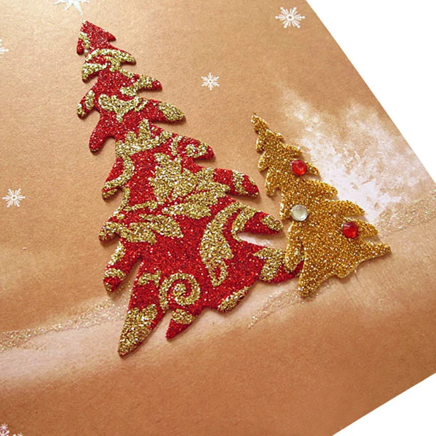 3D всплывающая открытка ручной работы с рождеством разные стили случайные