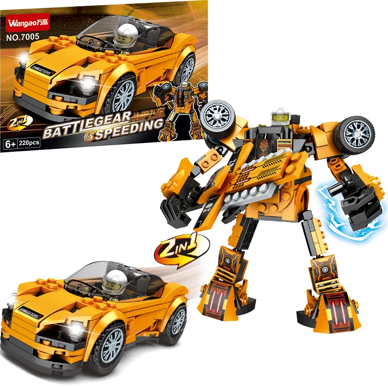 Технический робот-трансформер 2 в 1 для супергоночных автомобилей | Игрушки и