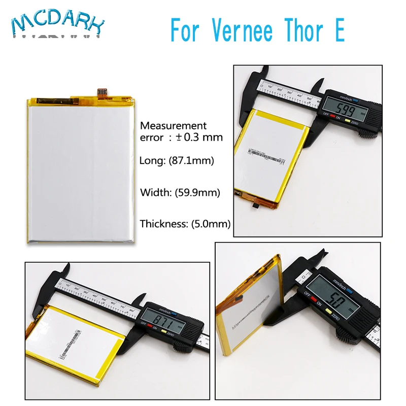 Аккумулятор Mcdark 5020 мАч для Vernee Thor EBattery E MTK6753 Сменные Аккумуляторы телефона