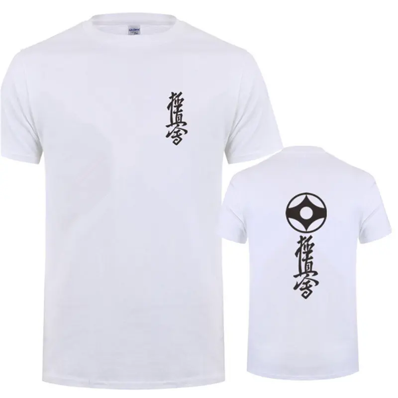 2019 Новая модная летняя футболка аниме Kyokushin каратэ мужские футболки Япония для