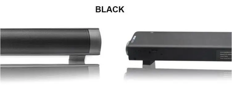 LP-08 LP08 Саундбар беспроводной Bluetooth динамик сабвуфер ТВ PC Deskop Саундбар стерео супер бас Altavoz порт Тиль для ТВ ПК - Цвет: Черный