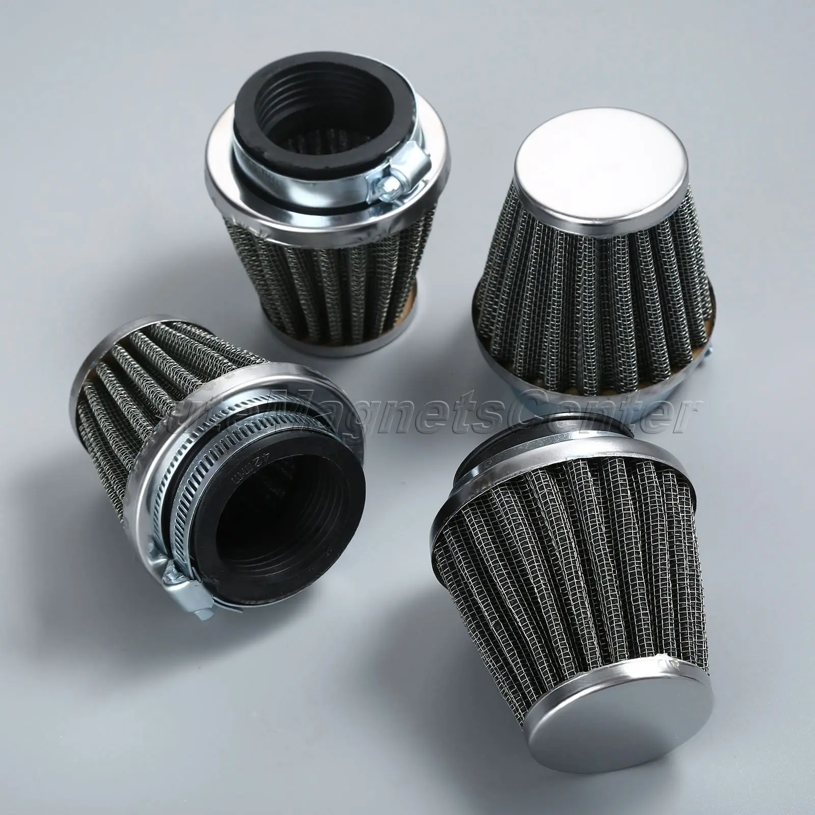 Mtsooning Двухслойный стальной фильтр 42 мм мотоциклетный газовый хомутовый