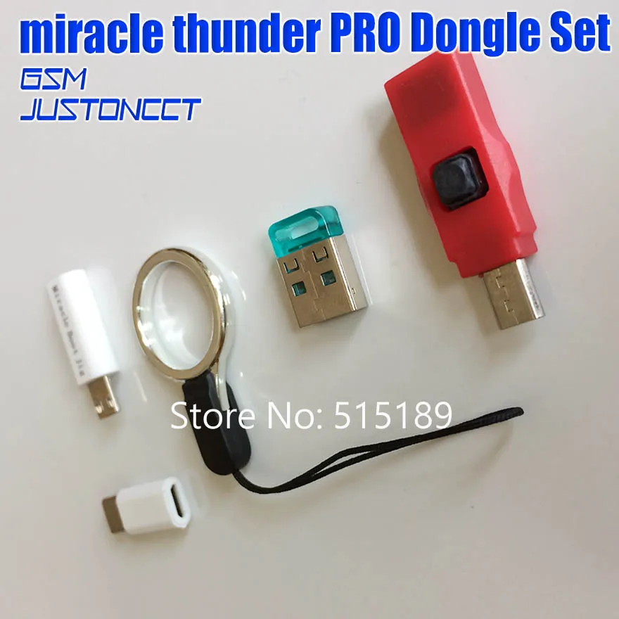 

Miracle Thunder pro dongle SET edl cable & miracle boot jiG Emmc Solution FRP Flash Generic mode no need Miracle Box/Key