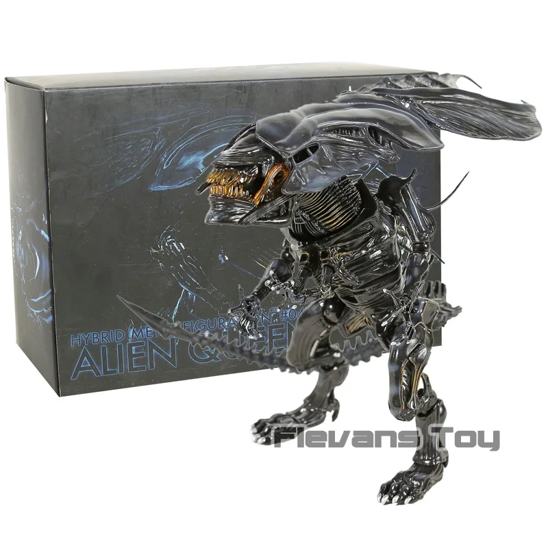 box HEROCROSS Hybrid Metal figation Alien queen ПВХ фигурка Коллекционная модель игрушки - Цвет: box