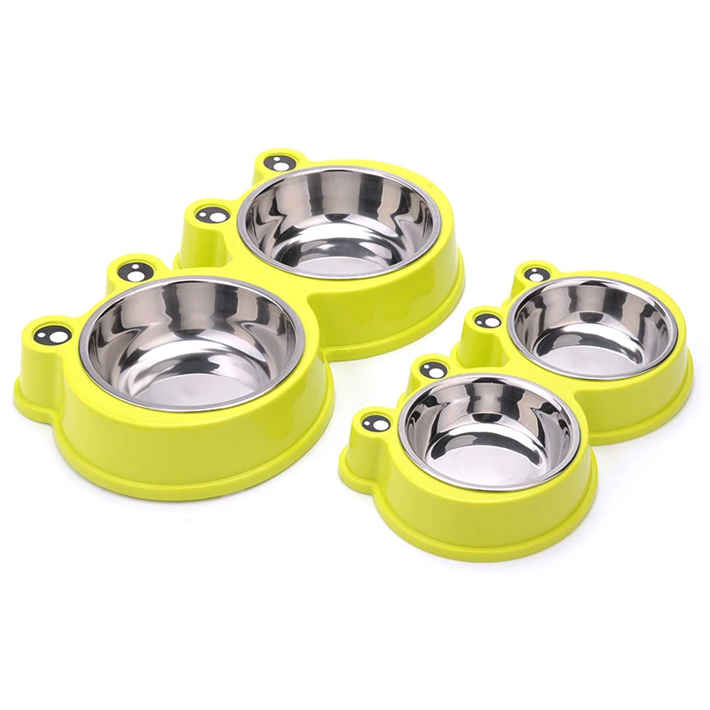 Пластиковая миска из нержавеющей стали для кормления собак и кошек в форме
