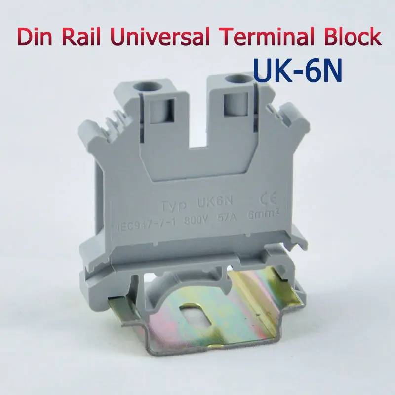 20 шт. Универсальные клеммные колодки UK6N Phoenix|terminal block|din rail terminal blockdin |