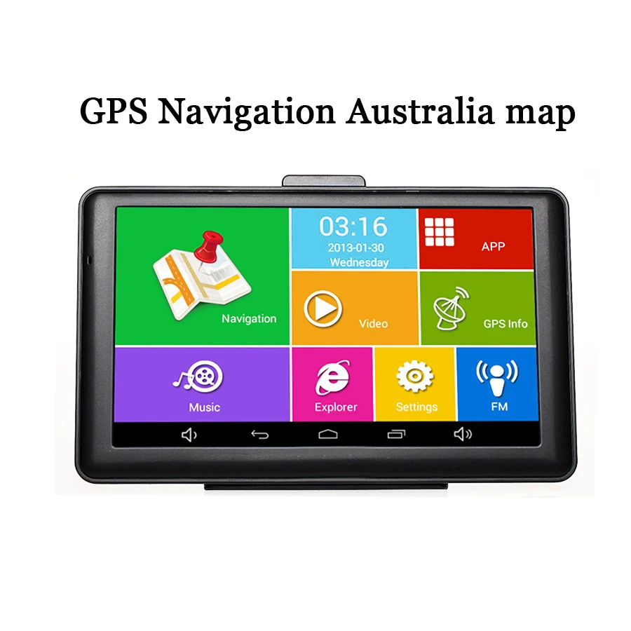 7 &quotавтомобильный Android емкостный сенсорный экран gps навигация австралийская